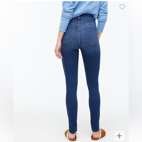 J. Crew Petite curvy 10" high-rise skinny jean in signature stretch - Picture 3 of 5